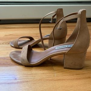 Steve Madden Low Block Heels Nude